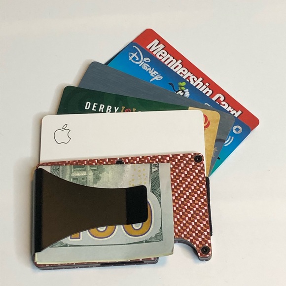 Carbon Fiber 3K RFID Slim Design Wallet Money Clip - Picture 4 of 7